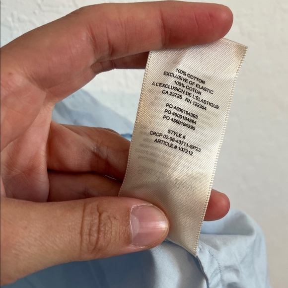 Aritzia X Sunday Best Proof Pale Blue Mini Babydoll Dress - Picture 7 of 8